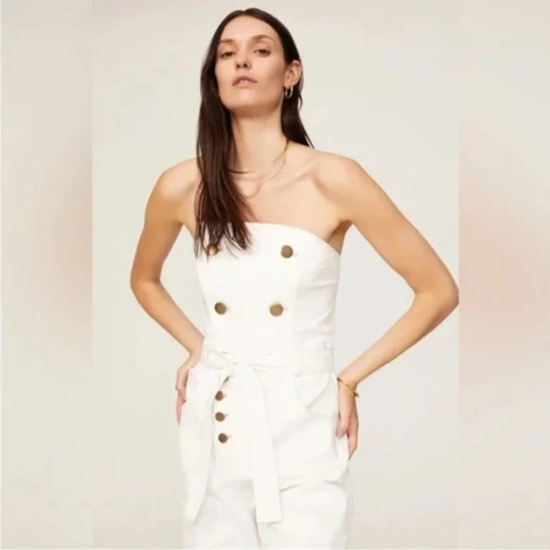 Marissa Webb X RTR Strapless Jumpsuit Size 10