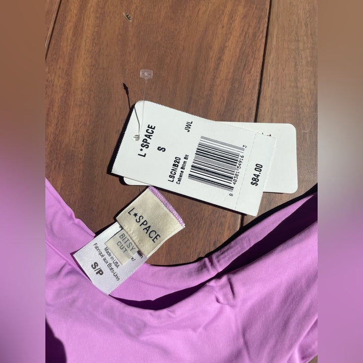 L Space Cabana High Leg Cheeky Bikini Bottom Size M