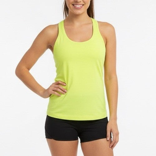 Lululemon Athletica Yellow Racerback Tank Top Size 4