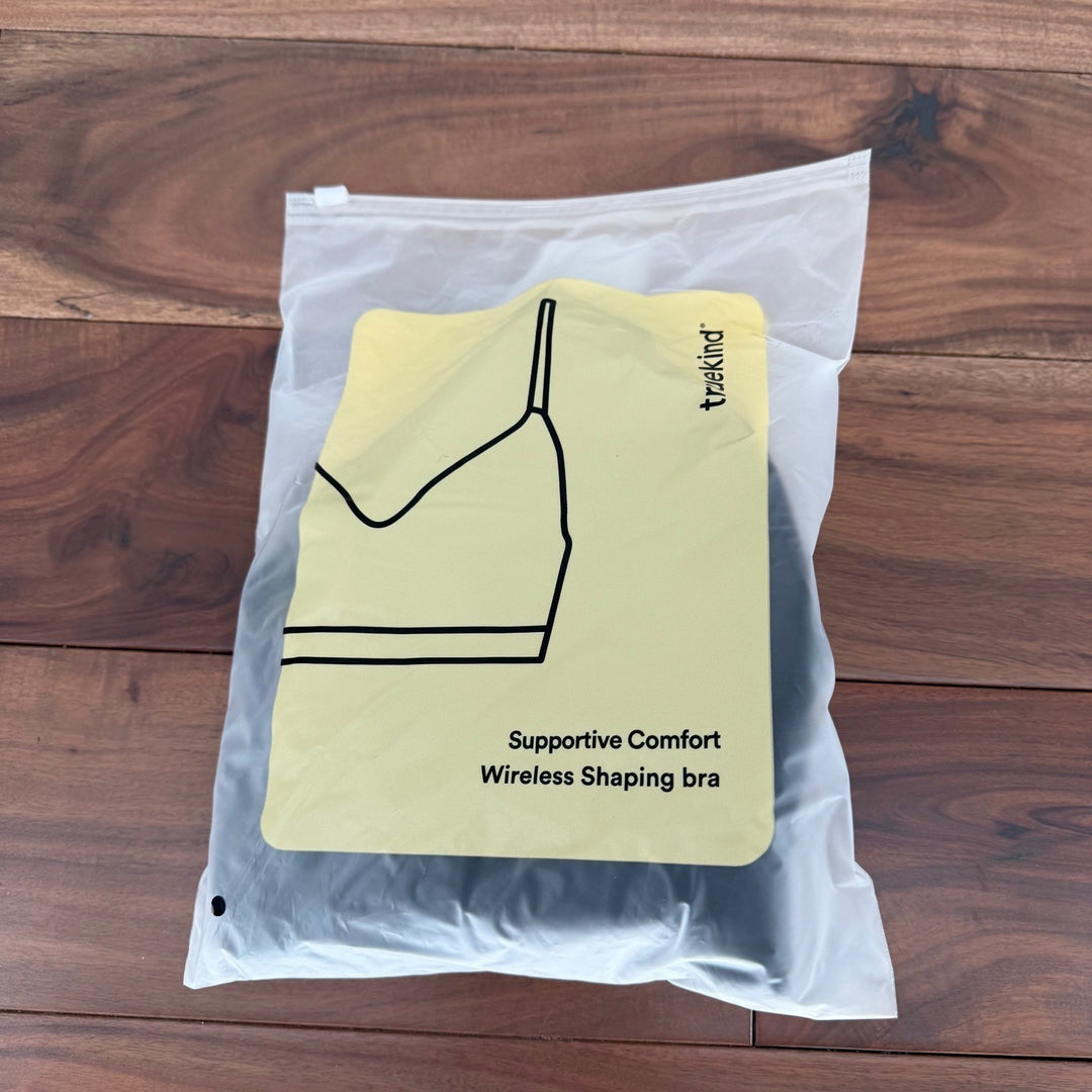 Truekind Supportive Comfort Wireless Shaping Bra Black Size L