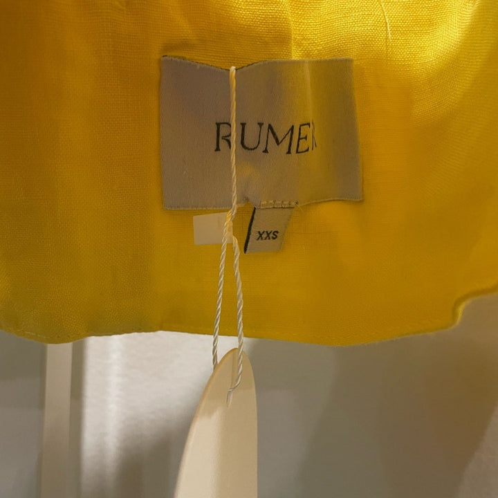 Rumer Delphine Linen Crop Top Size XXS