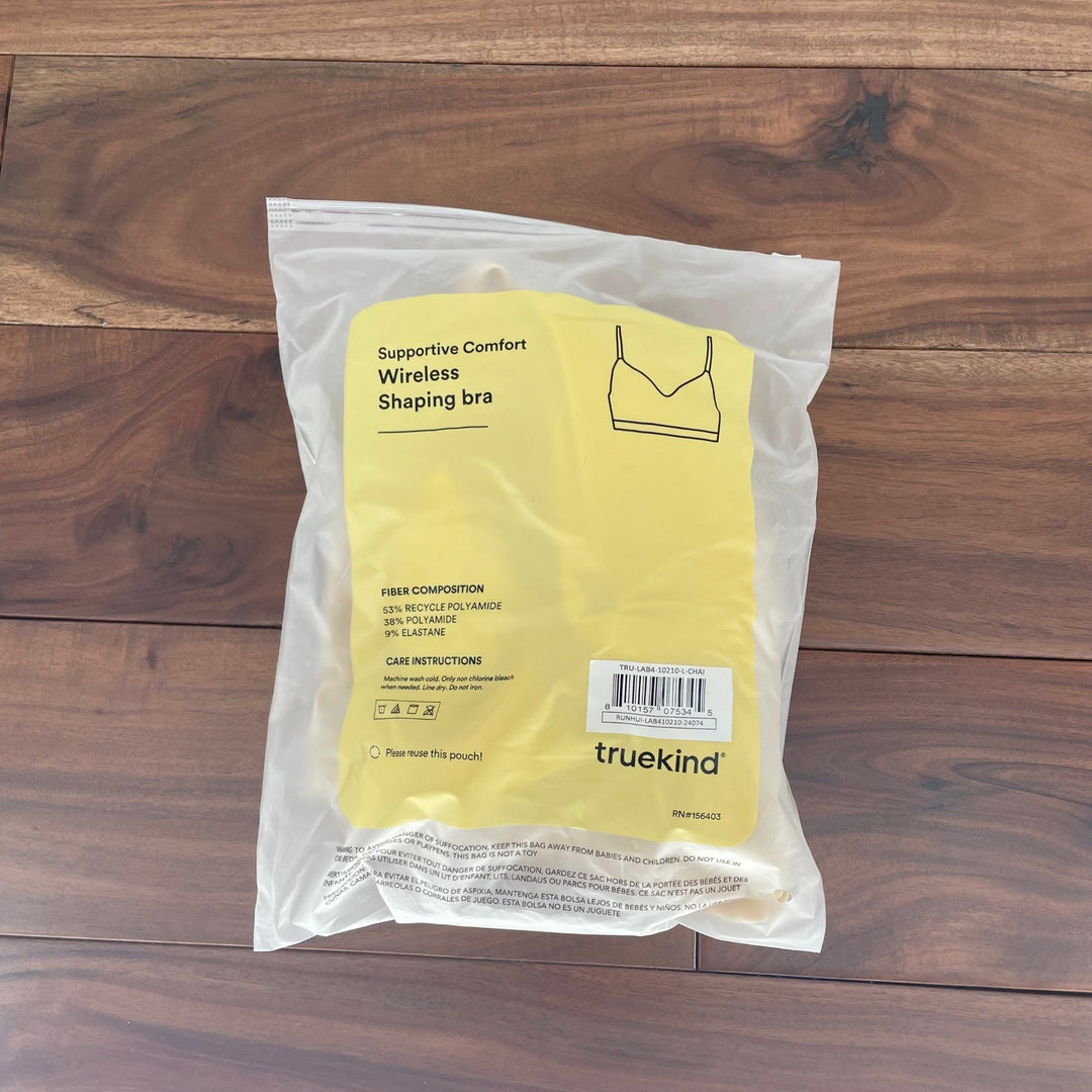 Truekind Supportive Comfort Wireless Shaping Bra Chai Size L