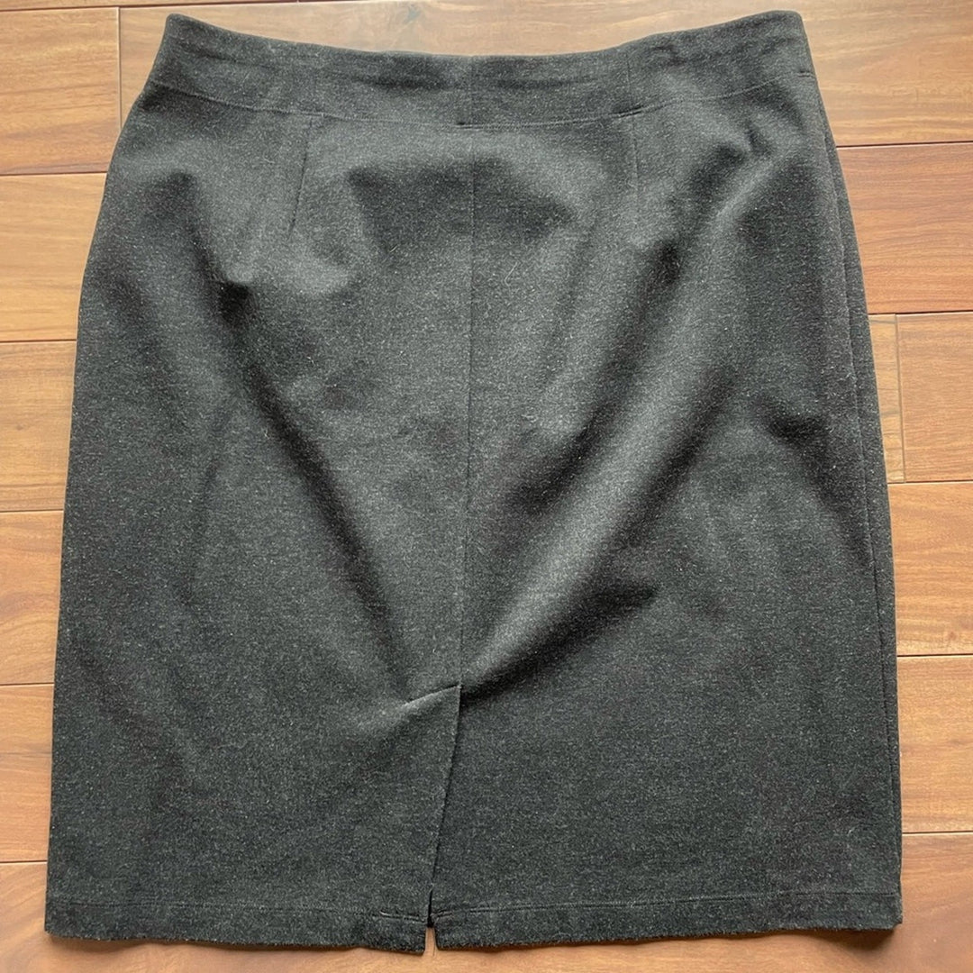 Eileen Fisher Grey Pencil Skirt Size XL