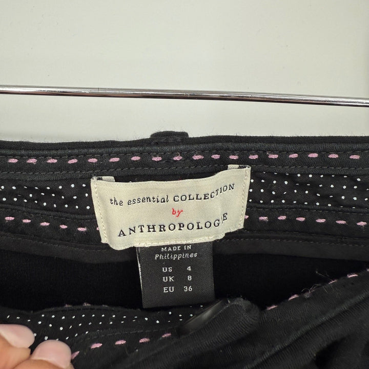 Anthropologie The Essential Collection Black Career Dress Pants Size 4