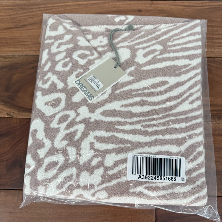 Barefoot Dreams CozyChic Ultra Ocean Breeze Poncho Womens OS Rose Animal