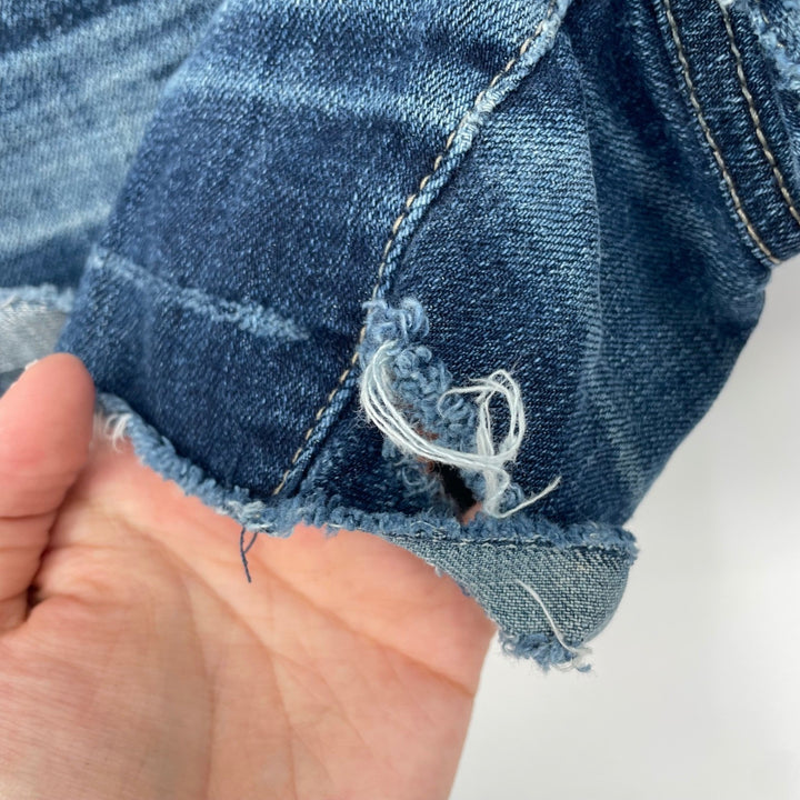 American Eagle Outfitters Womens Denim Cutoff Shorts Size 4 Blue Stretch Cuffed