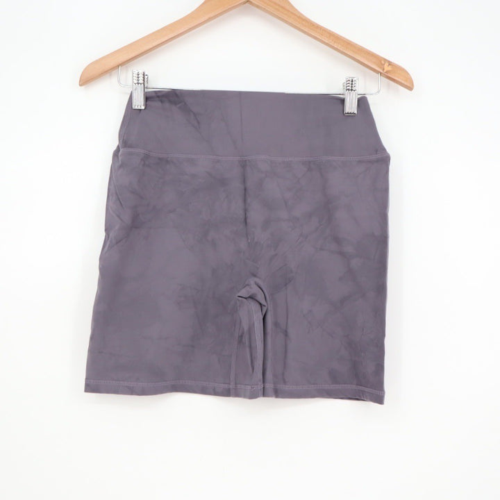 Alphalete Athletics Tie Dye High Waisted Biker Shorts Gray Size L