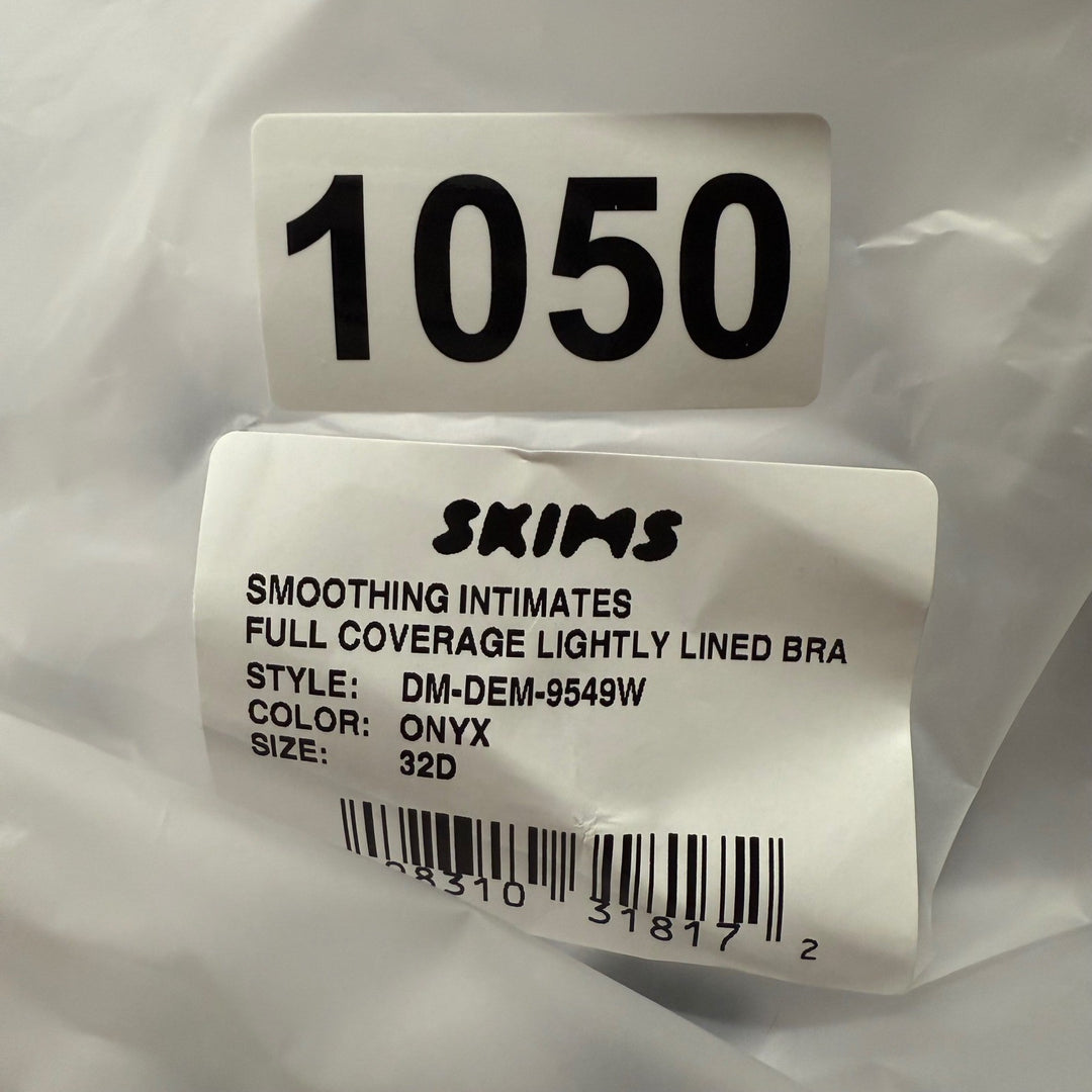 SKIMS Smoothing Intimates Full Coverage Lightly Lined Bra Onyx 32D DM DEM 9549W