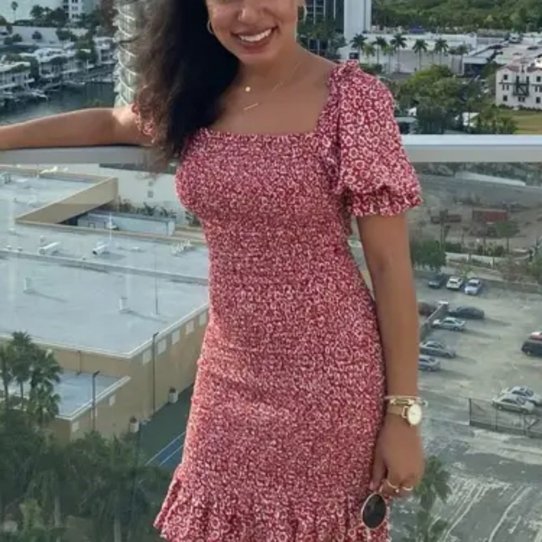 Auguste Marlower Shirred Mini Dress Size 2