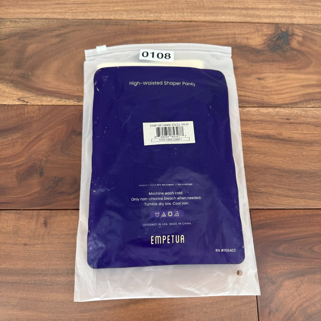 Shapermint Empetua High Waisted Shaper Panty Womens 3XL Nude Stretch Shapewear