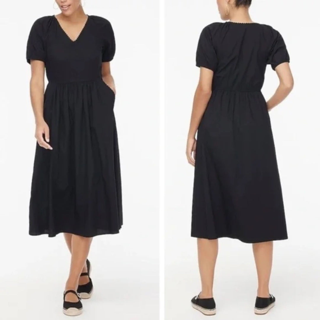 J.Crew Lace-Trim Midi Dress Size P2