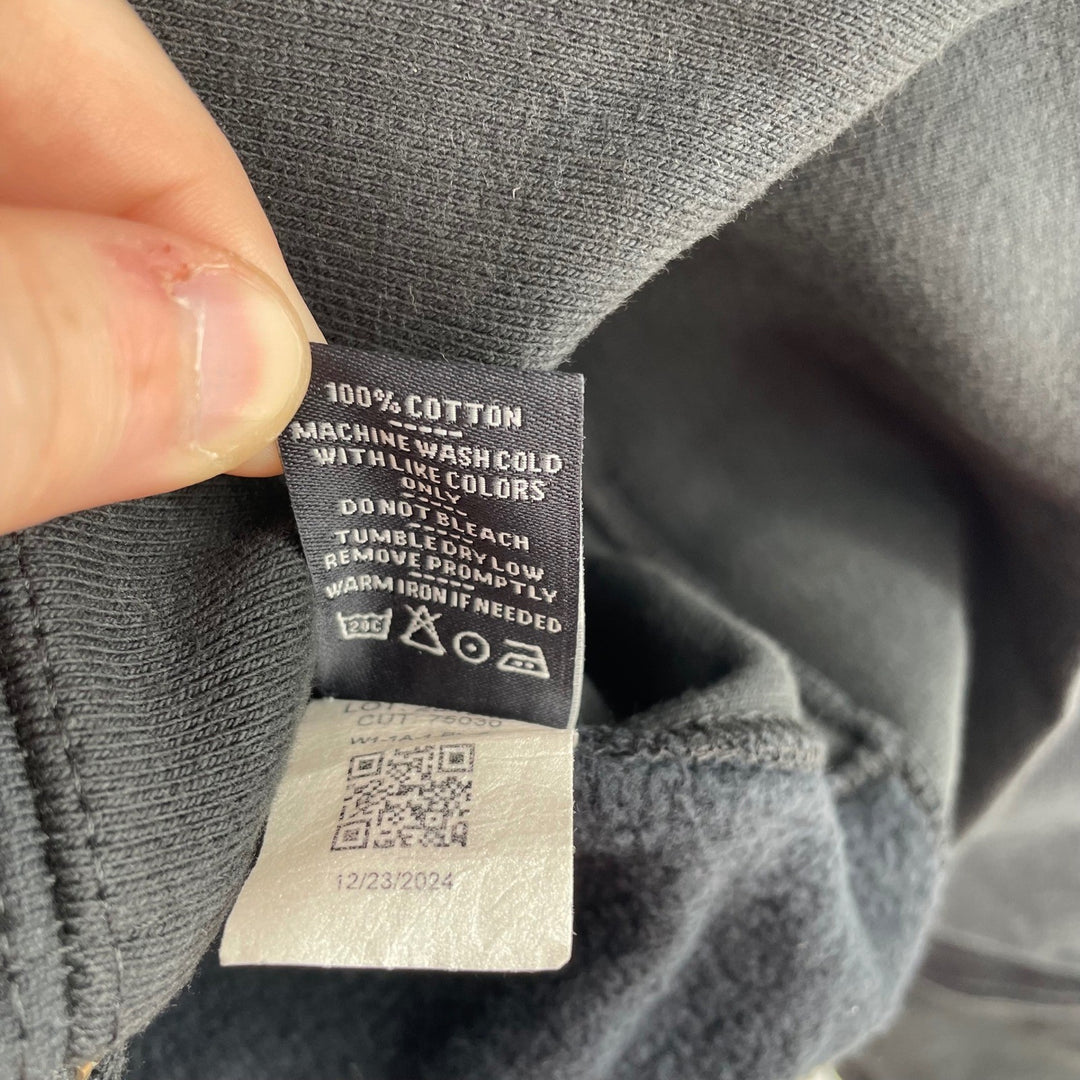 American Giant Women's Black Zip Up Hoodie Sweatshirt Full Zip Size S Cotton USA