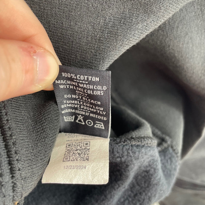 American Giant Women's Black Zip Up Hoodie Sweatshirt Full Zip Size S Cotton USA