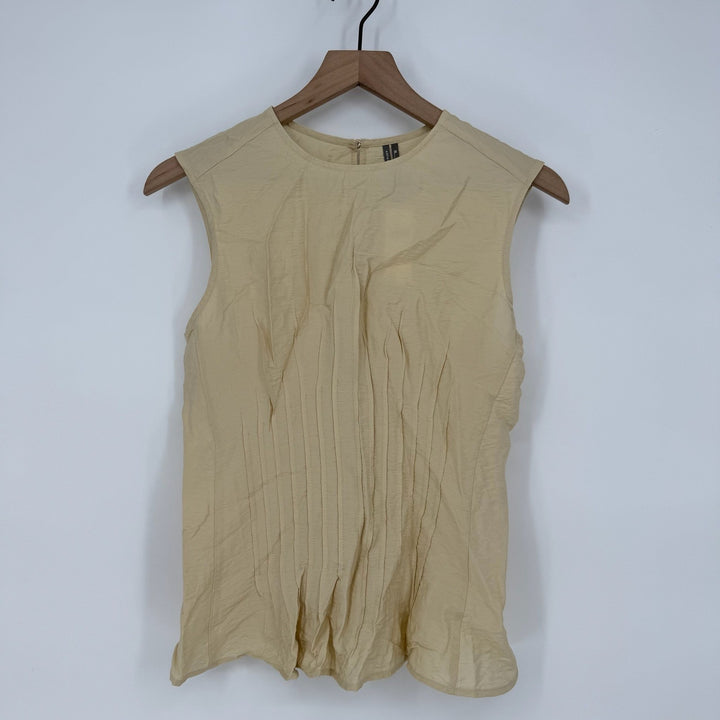 Anthropologie The Della Pleated-Waist Shell Top Size XS
