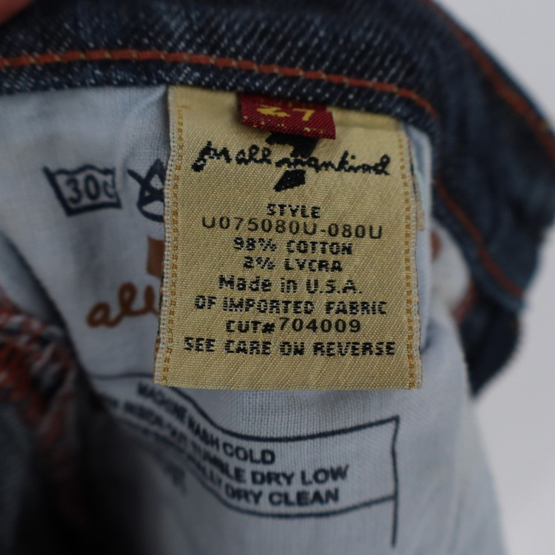 7 For All Mankind Original Bootcut Jeans Womens 27 Blue Denim Cotton Low Rise