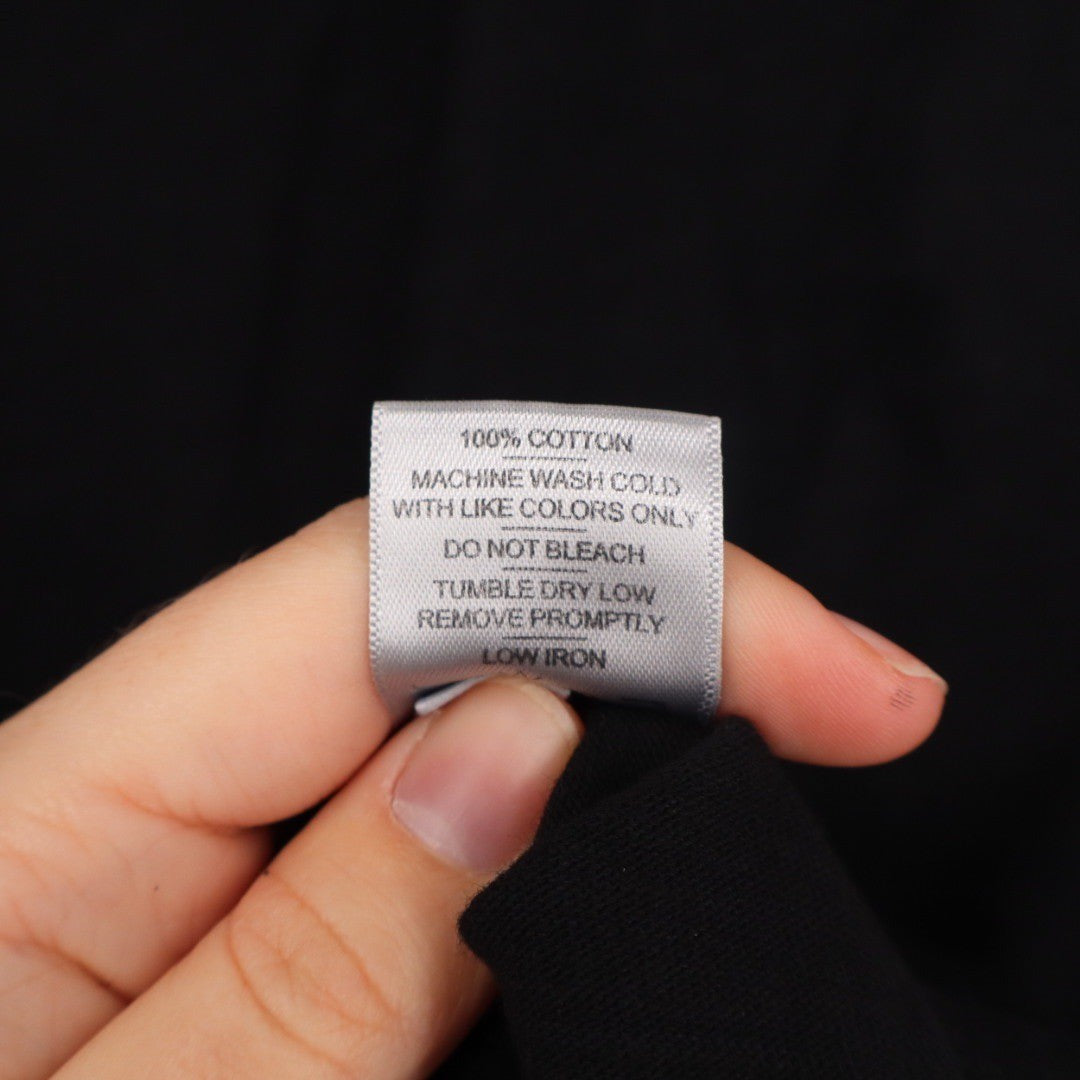 American Giant Black Crew Neck T Shirt Made in USA Size Large Mens Womens