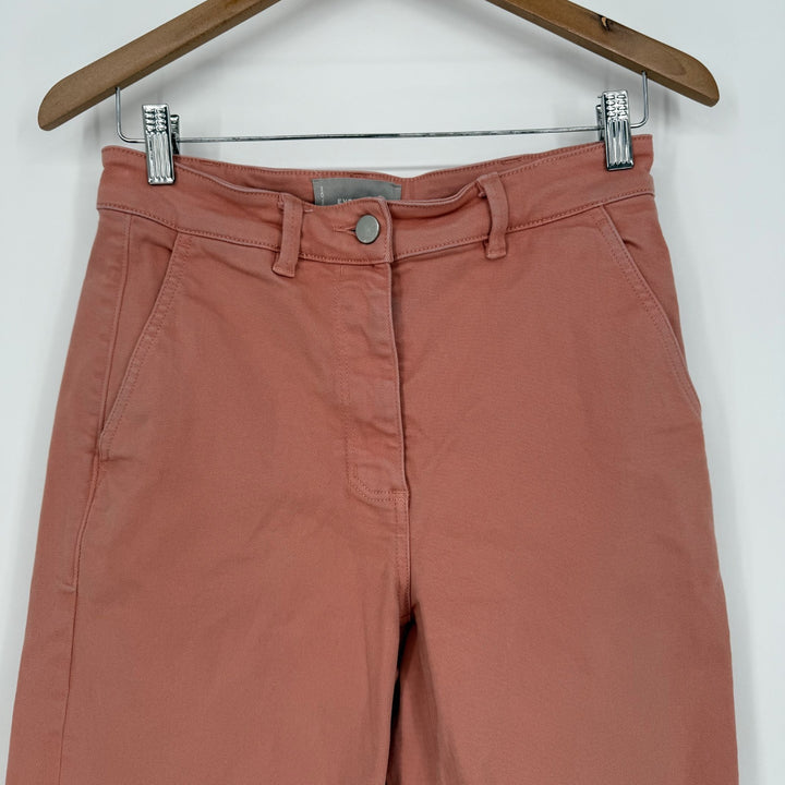 Everlane Chino Pants Womens 6 Pink Canvas Cotton Stretch Wide Leg Outdoor Boho