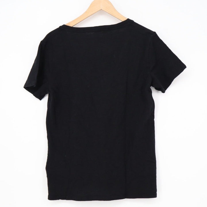 American Giant Black V Neck Short Sleeve T Shirt Made in USA Size M