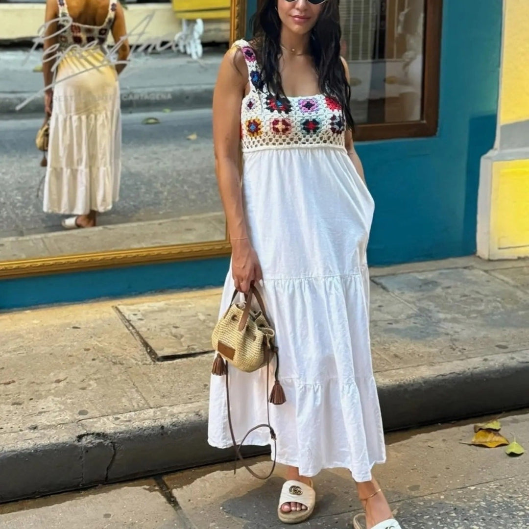 Slate & Willow Crochet Midi Dress Size XS