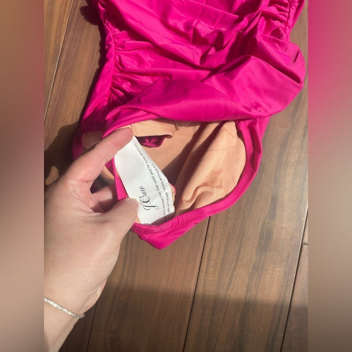 J.Crew Ruched V-Neck One-Piece  Size 8