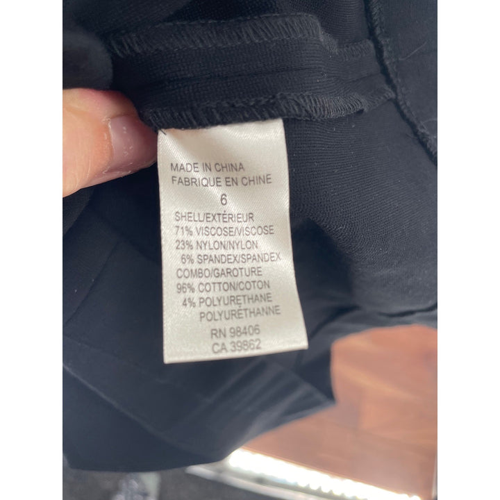 Theory Livia Cupid Black Pencil Skirt Size 6