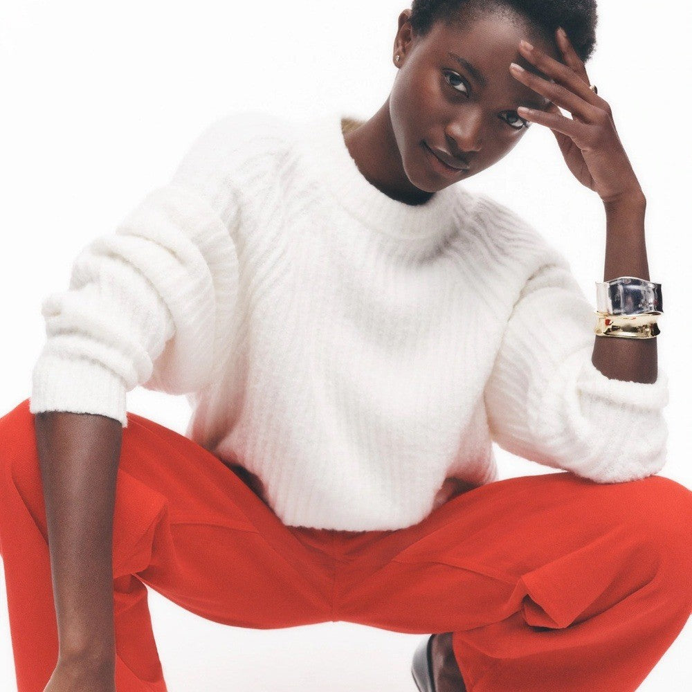 Madewell Ribbed Cotton-Blend Sweater Size S