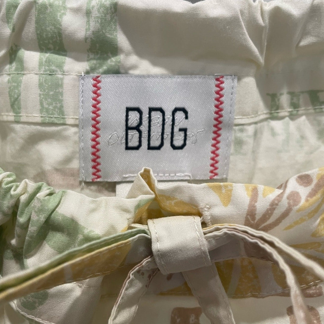 BDG Eva Tie-Front Ruched Strap Trapeze Mini Dress Size XS