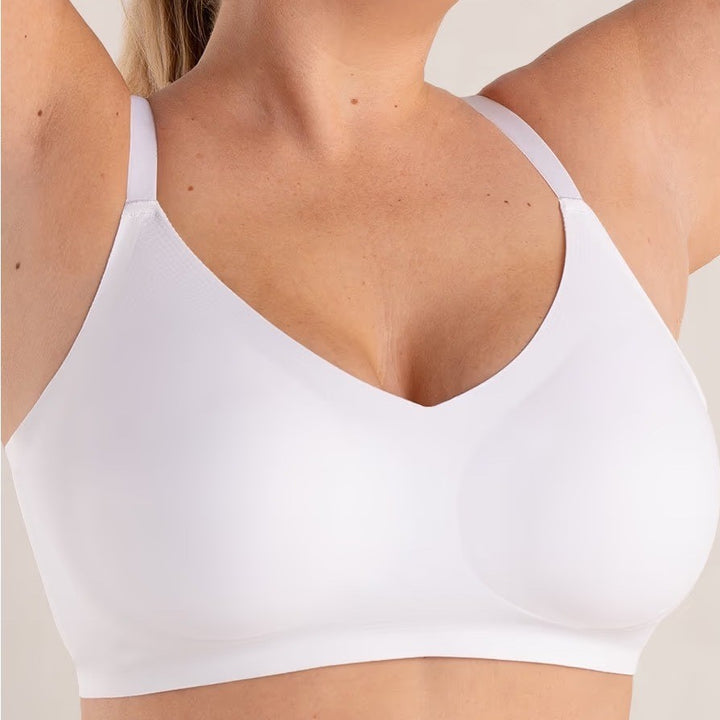 Shapermint Essentials White Full Coverage Seamless Comfort Wireless Bra XL