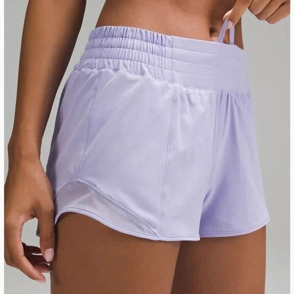 Lululemon Speed Up Short Lavender Ice Lilac Running Athletic Size 4