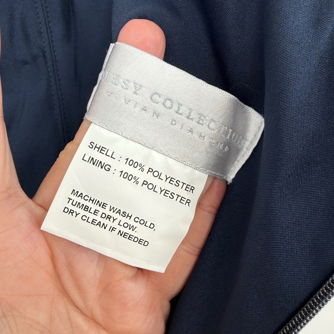 Dessy Collection Square-Neck Satin Maxi Dress With Full Skirt In Midnight Navy