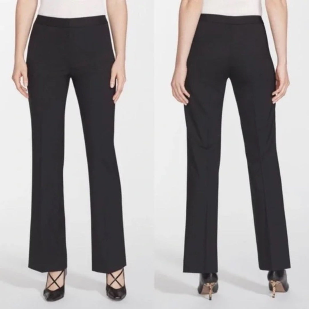 Lafayette 149 Cotton Black Trouser Pants Size 2