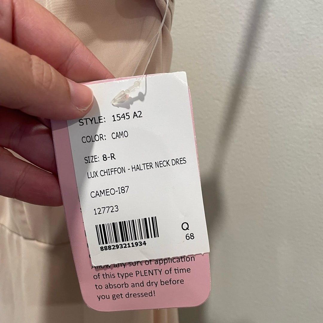 After Six High Neck Halter Backless Maxi Dress Size 8