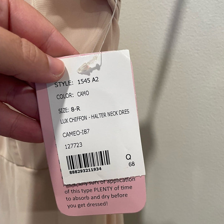 After Six High Neck Halter Backless Maxi Dress Size 8