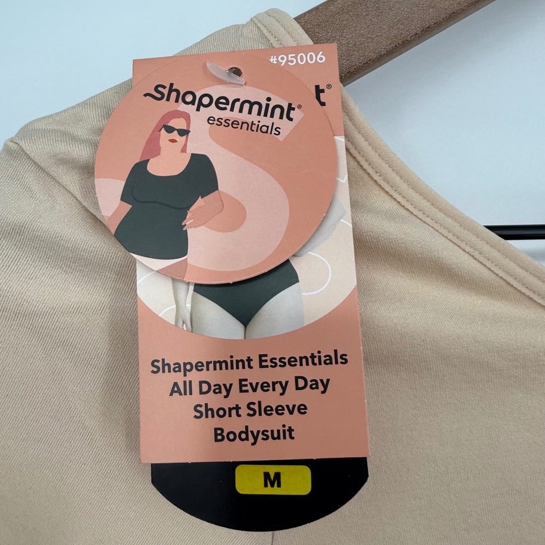 Shapermint Essentials Short-Sleeve Bodysuit Size M