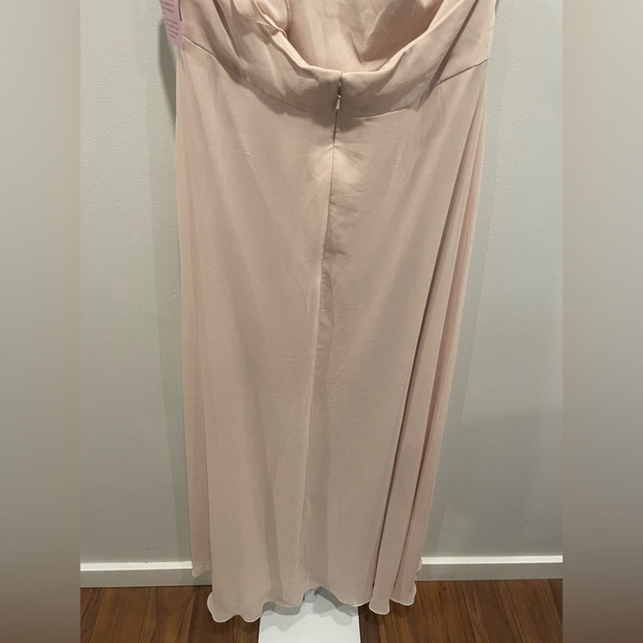 After Six High Neck Halter Backless Maxi Dress Size 16