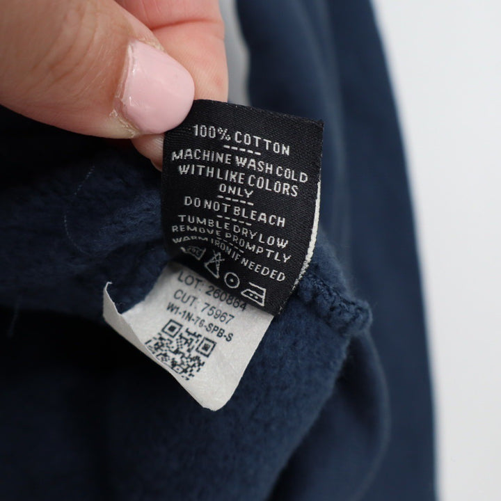 American Giant Bomber Jacket Navy Blue Full Zip Cotton Made USA Size S