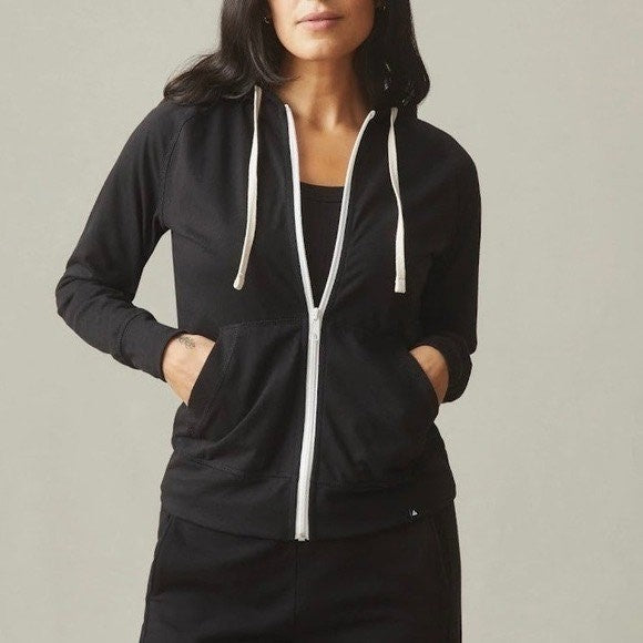 American Giant Full Zip Hoodie Black Made in USA Size S