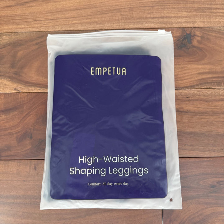 Shapermint Empetua High Waisted Shaping Ankle Leggings Womens XL Blue Seamless