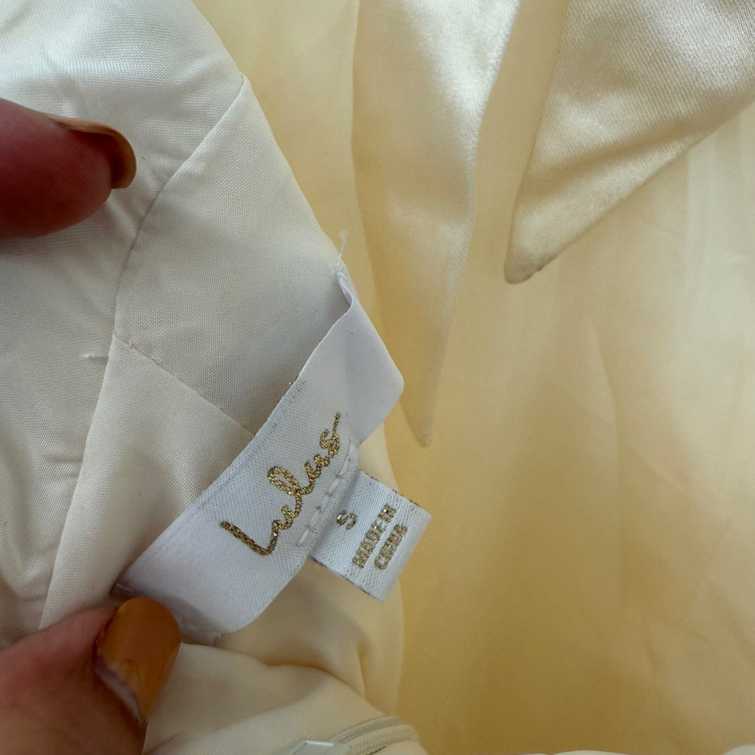 Lulus Start of Forever Ivor Satin Halter Mermaid Maxi Dress Size S