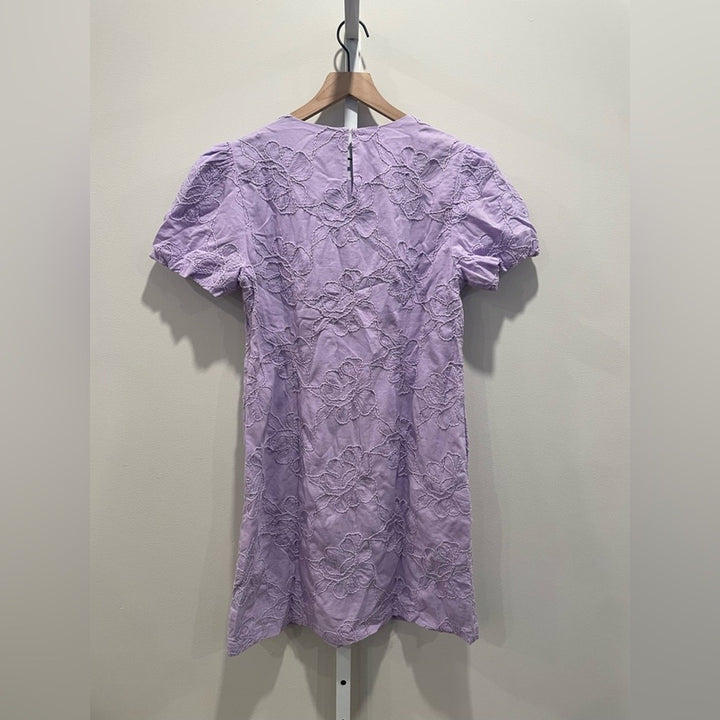 J.Crew Eyelet Puff-Sleeve Mini Dress Size 10