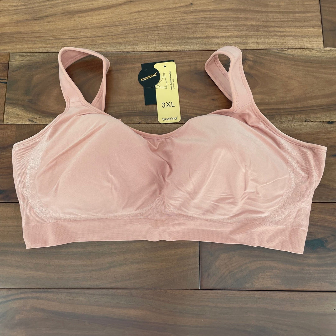 Truekind Daily Comfort Wirefree Shaper Bra Pink 3XL Seamless Full Coverage
