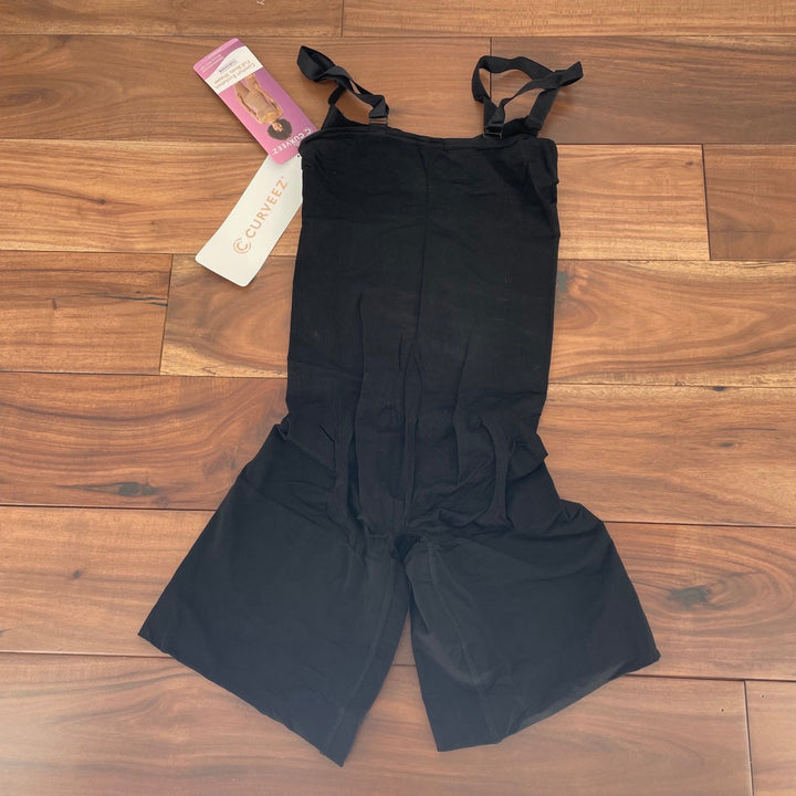 CURVEZ Comfort Evolution Full Body Shaper Black Seamless Moderate Control Size L
