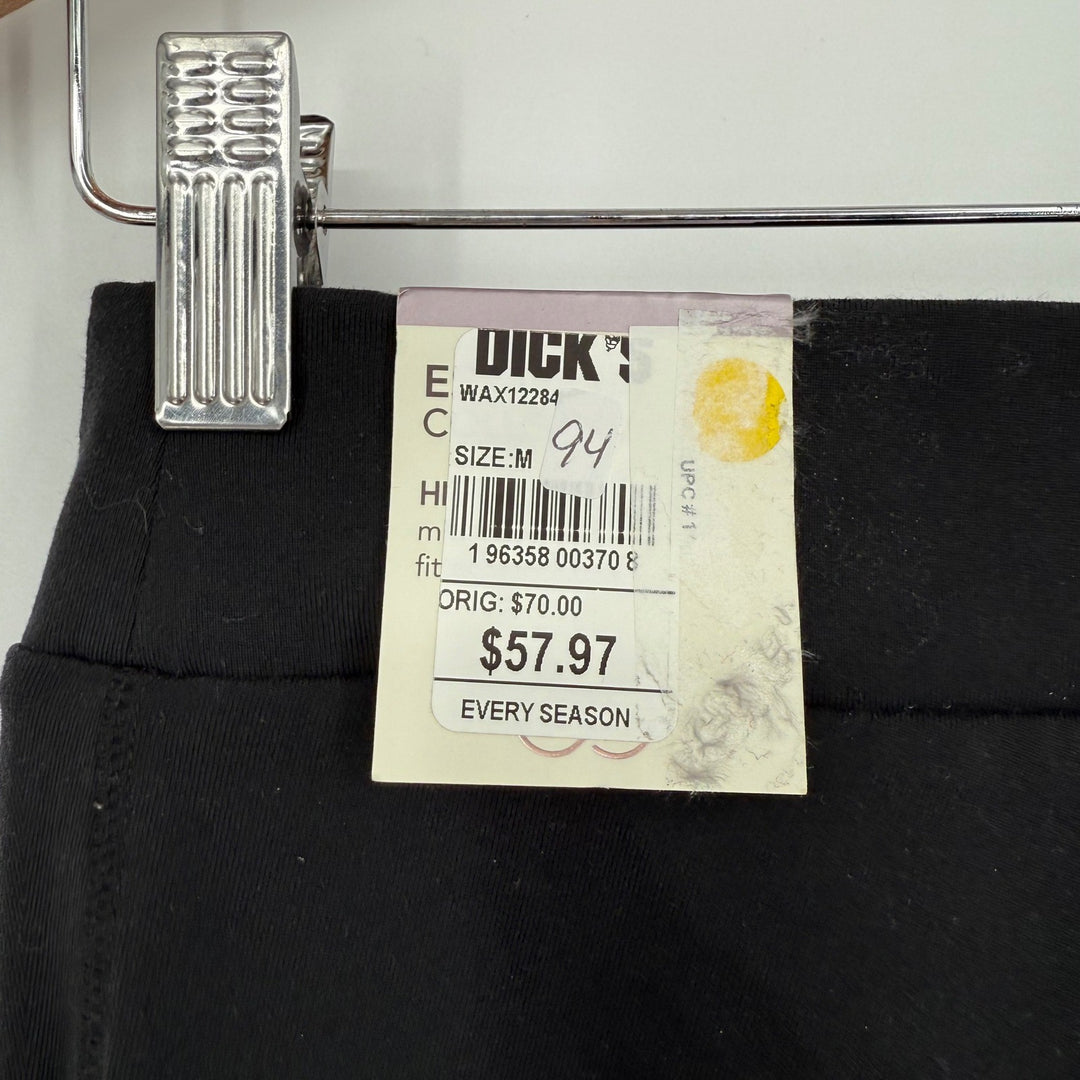 CALLA Black Crossover Waist Capri Leggings Size M Athleisure Workout Fitness