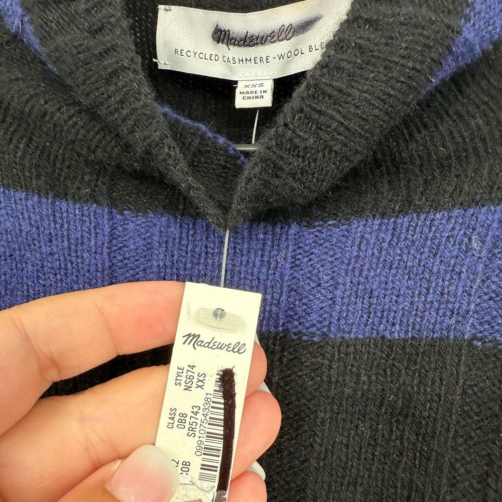 Madewell Ribbed Cashmere-Wool Blend Pullover Sweater Size XXS