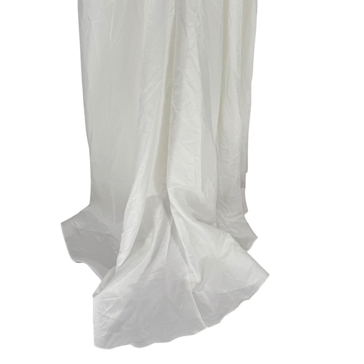 Lulus Lifetime of Love White Satin Strapless A-Line Gown Size 6