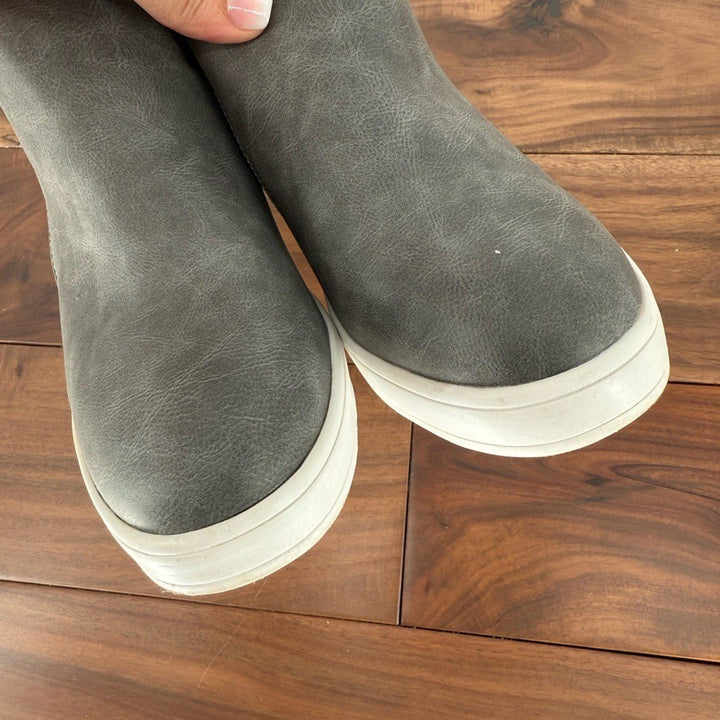 Dreams Pairs Women's Wedge Heel Ankle Boot Round Toe Size Zip Platforms Skeakers