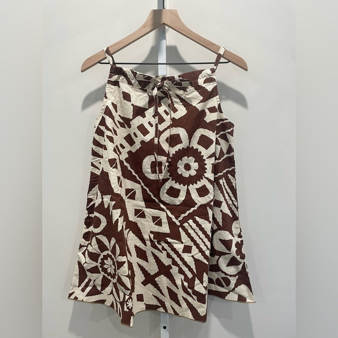 BDG Eva Tie-Front Ruched Strap Trapeze Mini Dress Size XXS