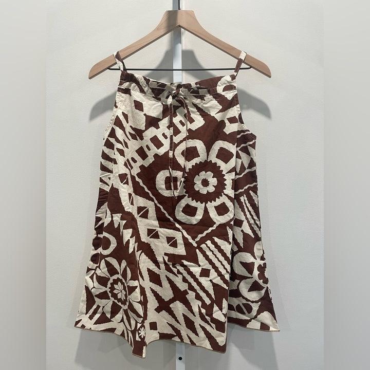 BDG Eva Tie-Front Ruched Strap Trapeze Mini Dress Size XXS