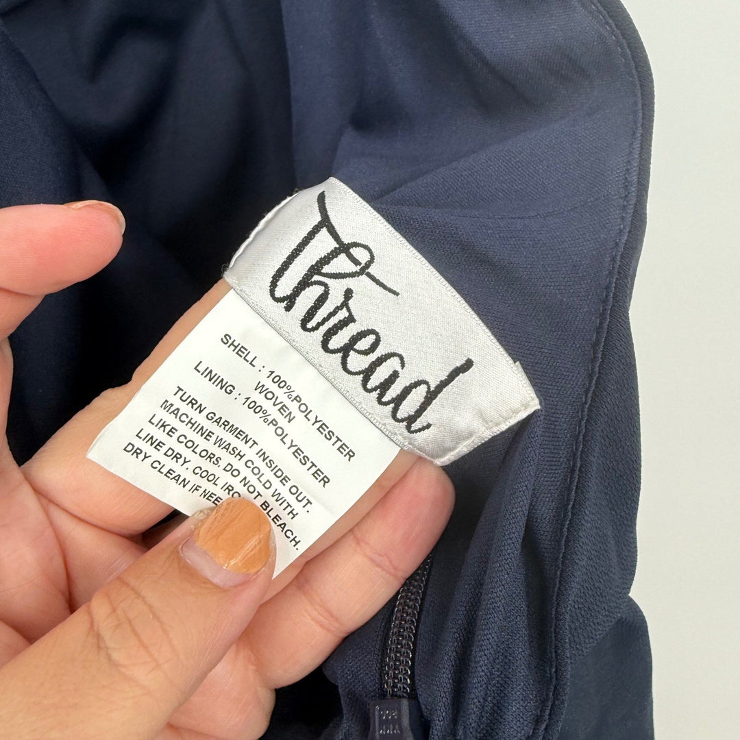 Thread Midnight Crepe Halter Neck Maxi Dress Size L