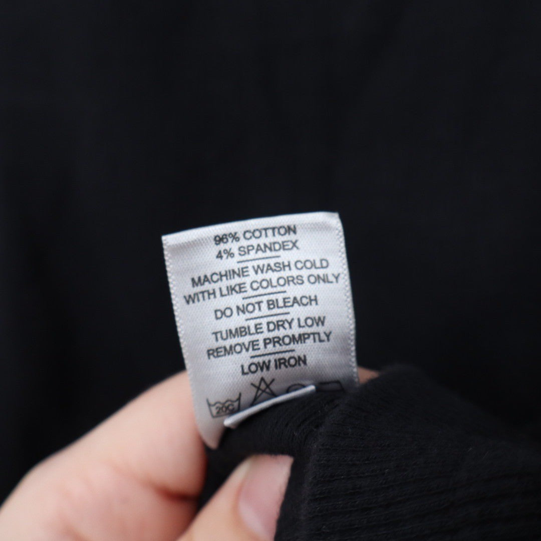 American Giant Black Ribbed Tank Top Size M Made in USA